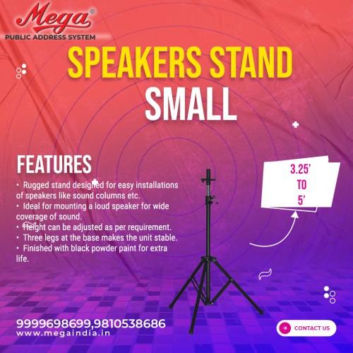 Speaker Stand Small  P.A. Microphone & Speaker Stands